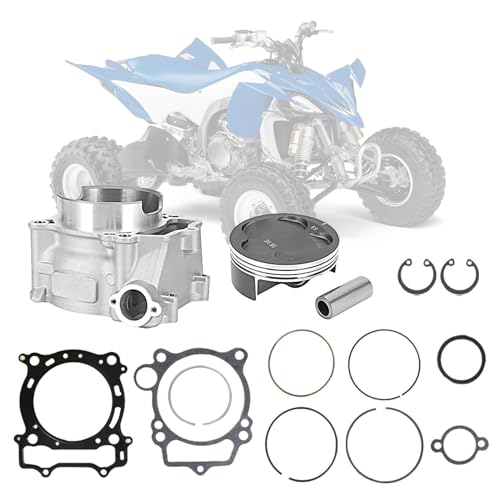 Wacece Cylinder Head Piston Gasket Top End Engine Rebuild Kit 95mm Bore 13.5:1 for YFZ 450 YFZ450 2004-2013 WR450F 2003-2006 YZ450F 2003-2005 - Image 1