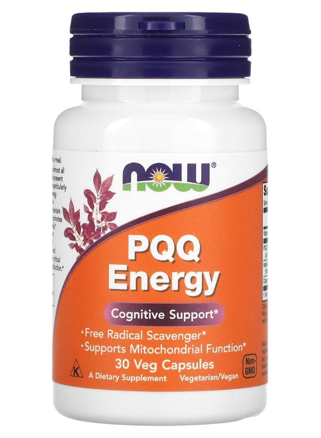 now PQQ Energy 30 Veg Capsules