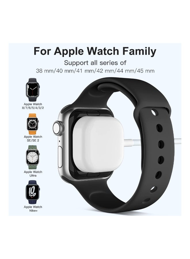 Watch Charger for Apple Watch Charger, 1m USB Wireless Magnetic Portable Charging Cable Cord Compatible with Apple Watch Series 9/8/7/6/SE/5/4/3/2/1  - Image 2