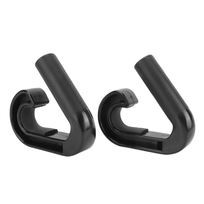 Zunate Neutral Grip Handles Pull Up Bar Barbell Attachment Ergonomic Non Slip Nylon Hooks Strength Training Home Gym Workouts Supporting Up To 220 Lbs Black - Image 3