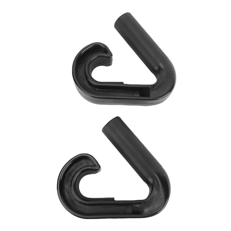 Zunate Neutral Grip Handles Pull Up Bar Barbell Attachment Ergonomic Non Slip Nylon Hooks Strength Training Home Gym Workouts Supporting Up To 220 Lbs Black - Image 2