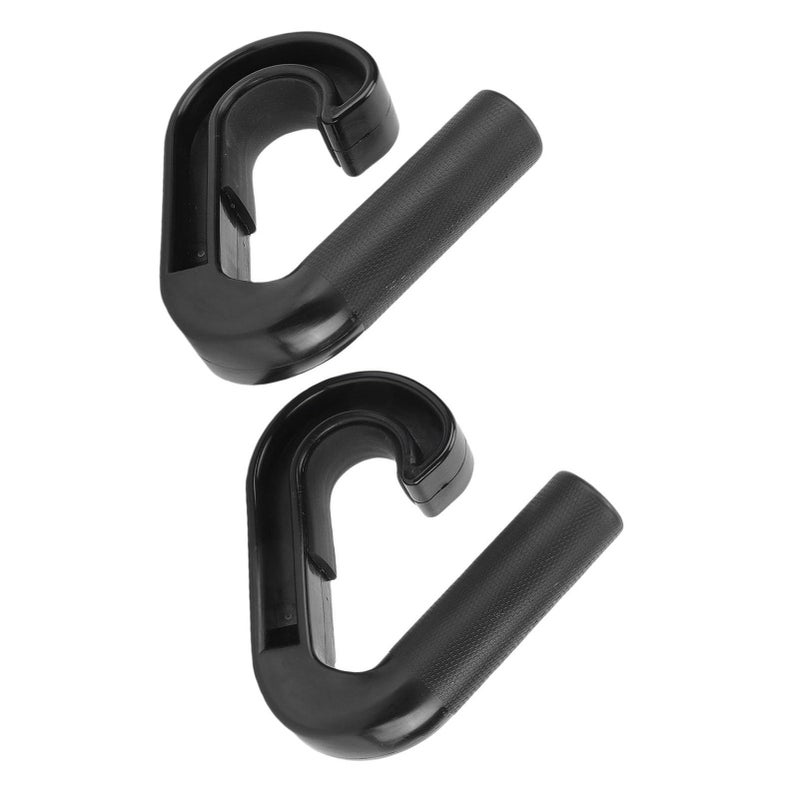 Zunate Neutral Grip Handles Pull Up Bar Barbell Attachment Ergonomic Non Slip Nylon Hooks Strength Training Home Gym Workouts Supporting Up To 220 Lbs Black - Image 5