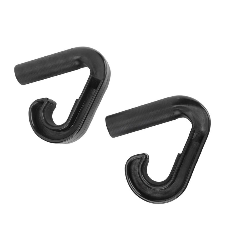 Zunate Neutral Grip Handles Pull Up Bar Barbell Attachment Ergonomic Non Slip Nylon Hooks Strength Training Home Gym Workouts Supporting Up To 220 Lbs Black - Image 4