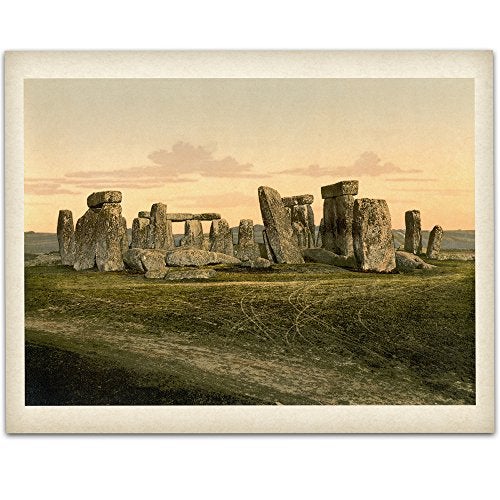 Lone Star Art Vintage Stonehenge Print - 11x14 Unframed Print - Great Gift for History Buffs and Home and Office Decor Under $15 - Image 1
