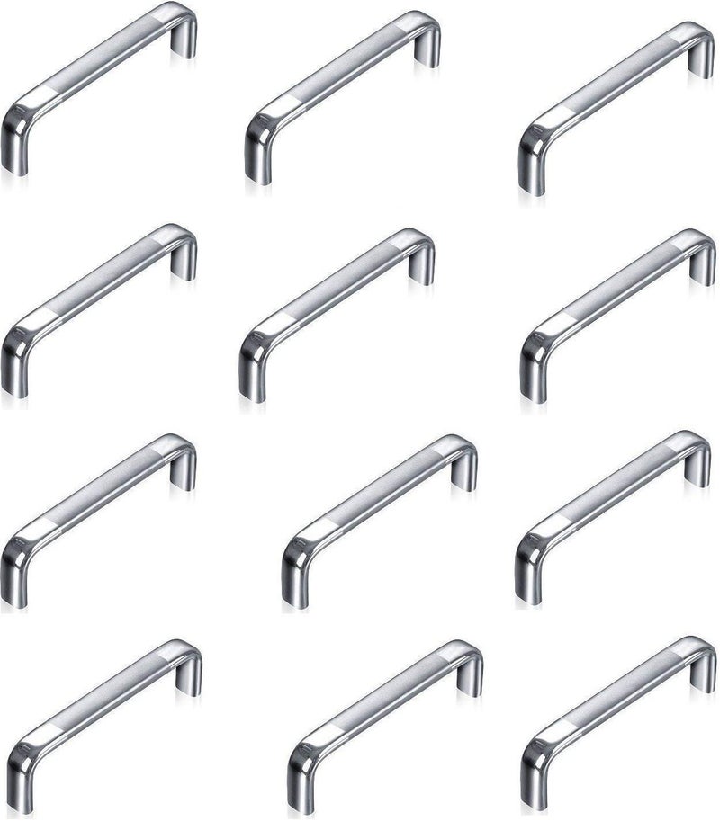 Caprice Oval D Stainless Steel Drawer Handle Pull Modern for Kitchen and All Types Wooden Furniture Door4 INCH 12 PCS - Image 3