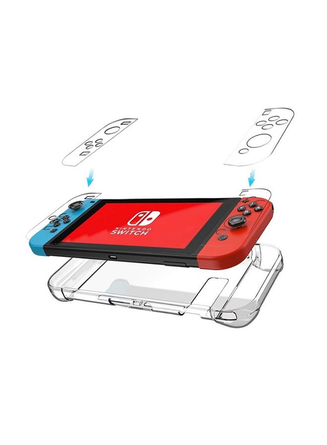 Protective Case Cover For Nintendo Switch, Crystal Clear Protective Case Shockproof and Scratchproof with Stand Function Cover - Image 1