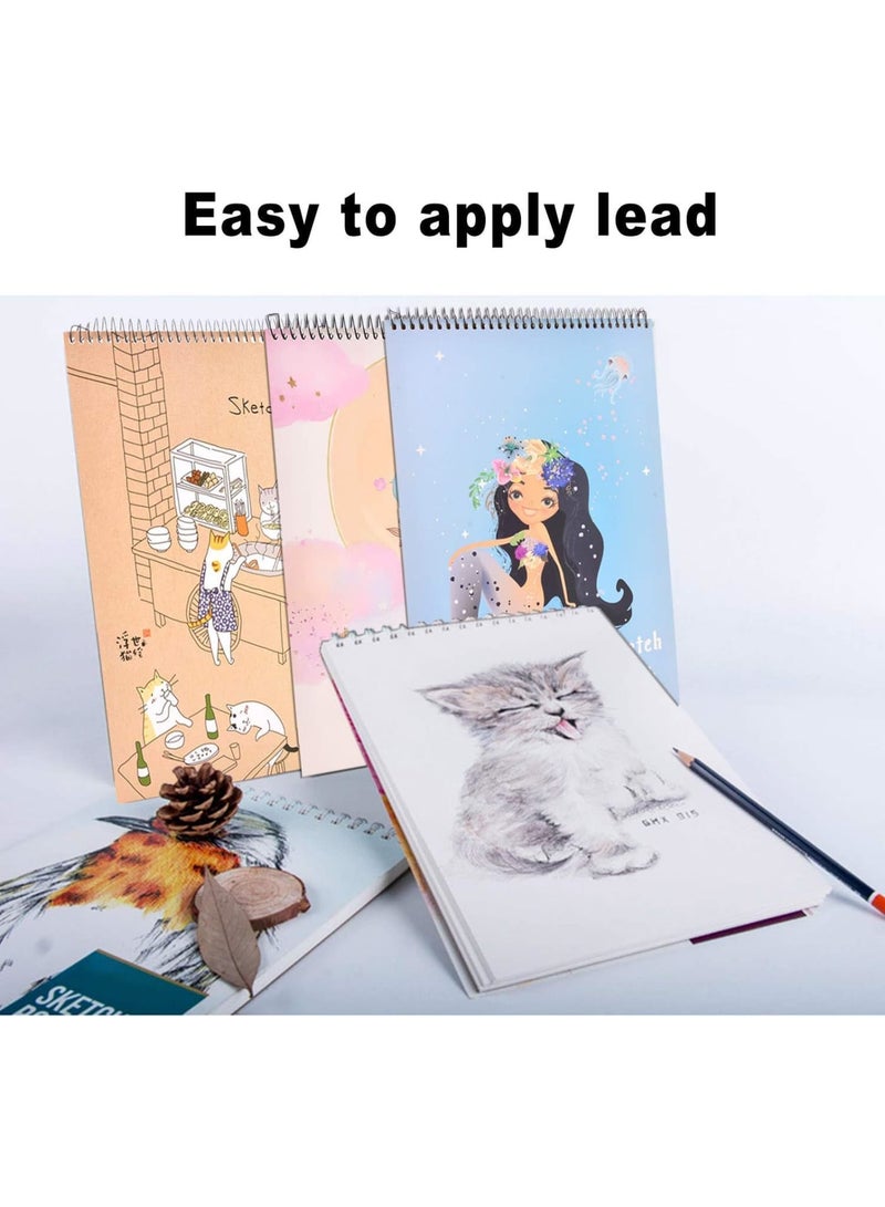 SOLARAE Sketch Book, 8”X11.5” 100 Pages(110gsm), Spiral Bound Artist Sketch Pad, Durable Acid Free Drawing Paper for Drawing, Painting, Sketching or Doodling, Purple Cover, White Paper - Image 5