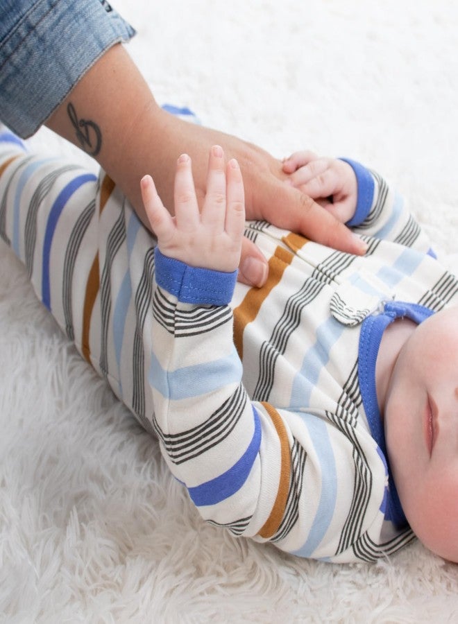 The Peanut Shell The Peanutshell Baby Boy Sleeper Set for Newborns & Infants 0-3, 3-6, 6-9 Months (3-Pack) - Cobalt Dino Multicolor - Image 5