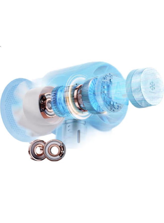 Solove F03 Handheld Fan Portable Mini High Speed Usb Small Fan Semiconductor Cooling Turbine Concentrated Wind Energy Saving Electric Fan Summer Outdoor Long Endurance Ice Blue - Image 3