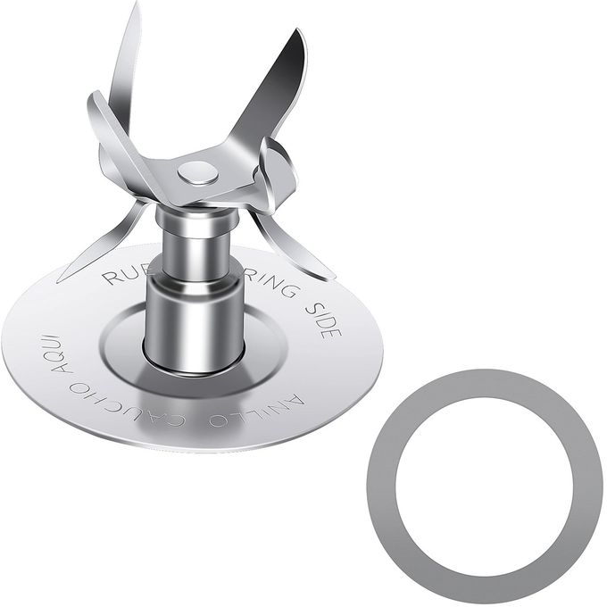 REPLACEMENT PARTS COMPATIBLE WITH OSTER OSTERIZER BLENDER 6 POINT FUSION BLADE 4980 WITH RUBBER SEAL GASKET BLADE REPLACEMENT COMPATIBLE WITH OSTER BLENDER