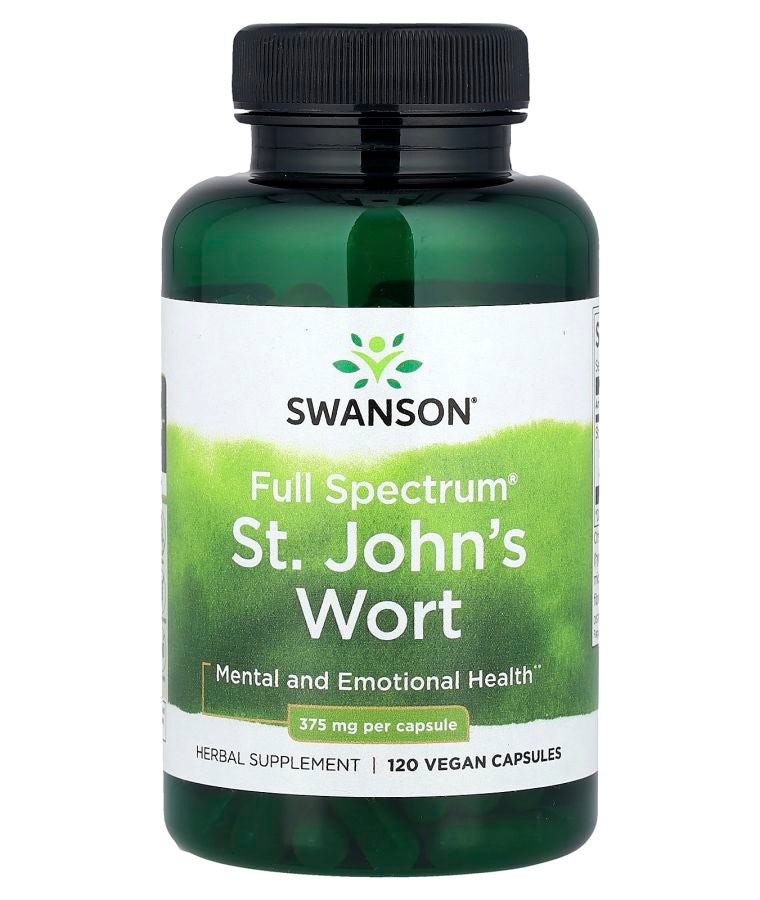 SWANSON Full Spectrum® St. John's Wort 375 mg 120 Vegan Capsules