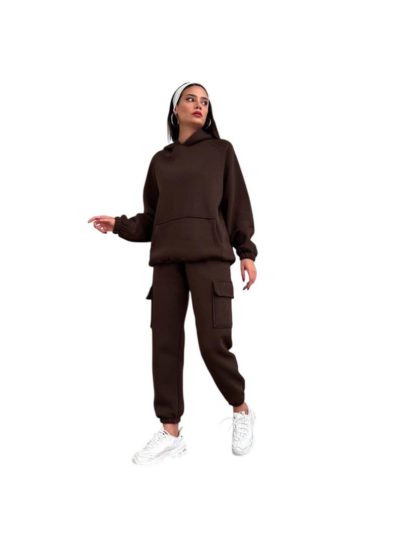KOTTY Women’s Winter-Ready Tracksuit with Smooth Fit Joggers and Soft Hoodie Top-KTTWINTERSET192M - Image 1
