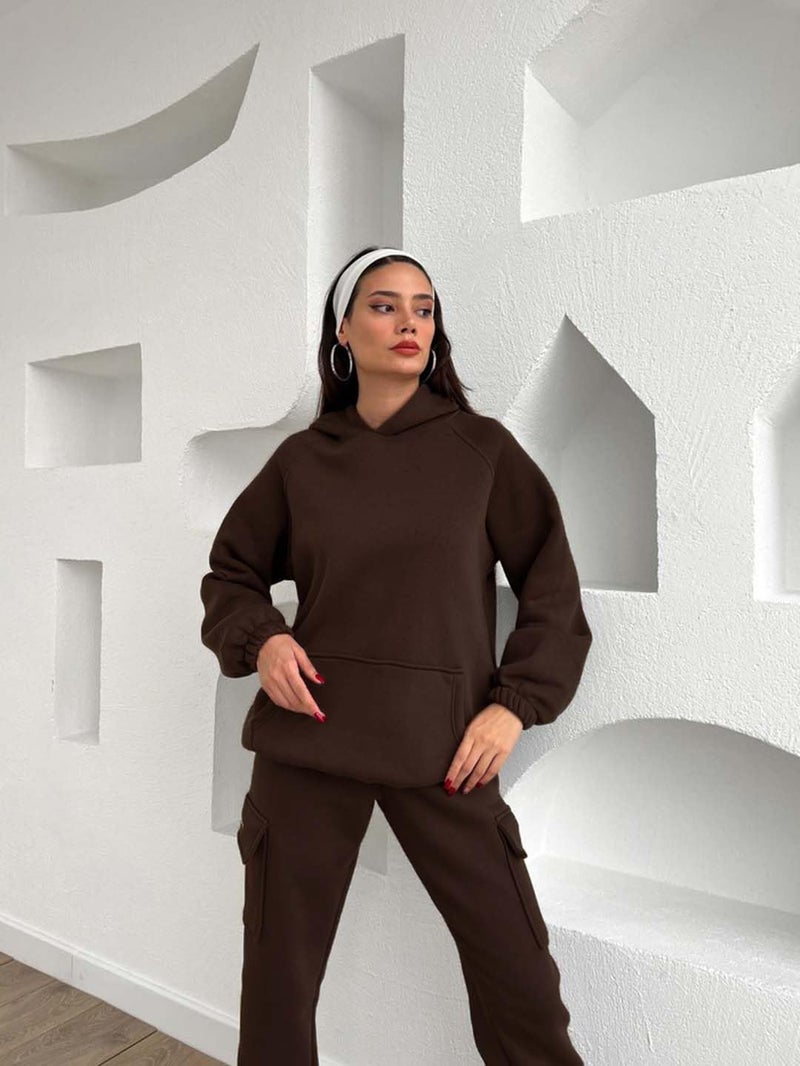 KOTTY Women’s Winter-Ready Tracksuit with Smooth Fit Joggers and Soft Hoodie Top-KTTWINTERSET192M - Image 4