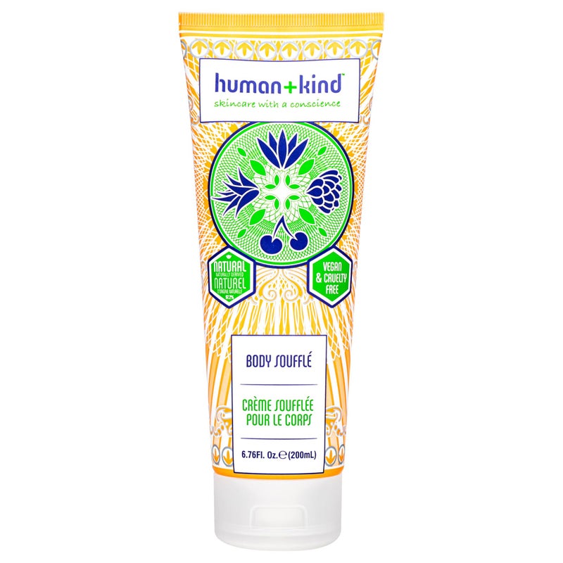 HumanKind Body Souffle Light Fluffy Skin Conditioner for Hydrating and Smoothing Dry Skin Natural Vegan Formula with Shea Butter and Apricot Kernel Oil Light Fresh Fragrance 676 oz