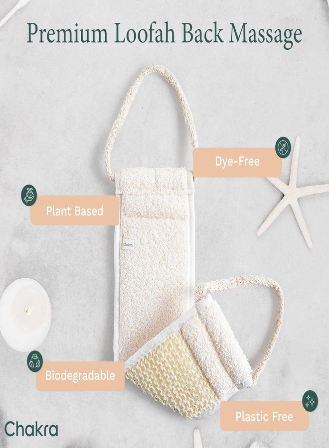 Chakra Sisal Fiber Exfoliating Back Scrubber Mitt - Deep Cleansing Massage Glove for Soft Skin, Essential Bath and Spa Accessory - Image 2