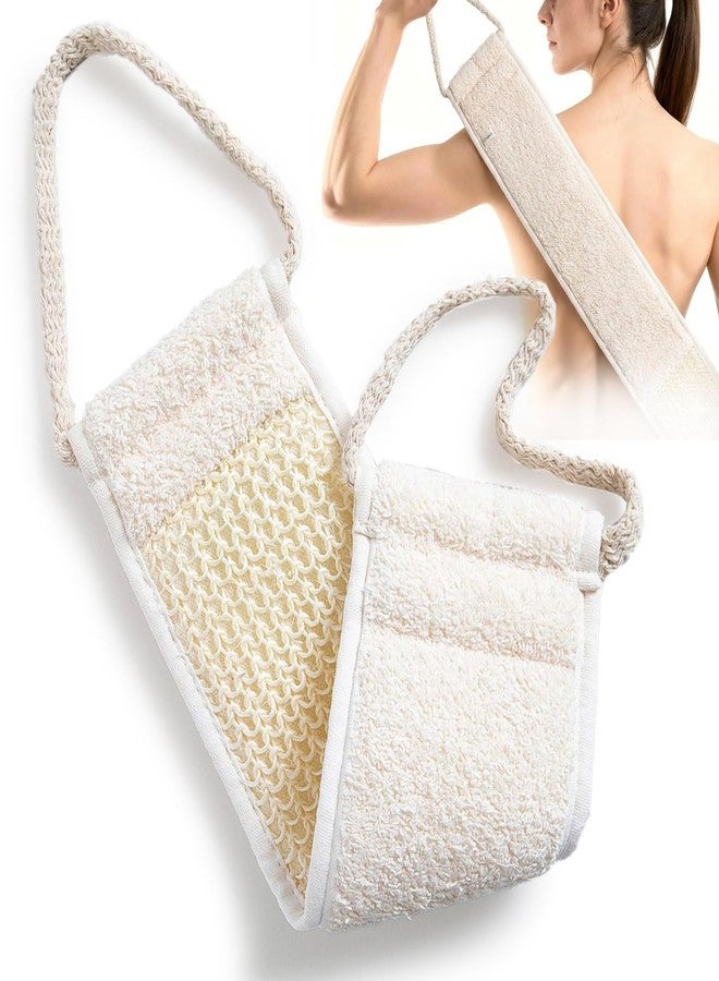 Chakra Sisal Fiber Exfoliating Back Scrubber Mitt - Deep Cleansing Massage Glove for Soft Skin, Essential Bath and Spa Accessory - Image 1