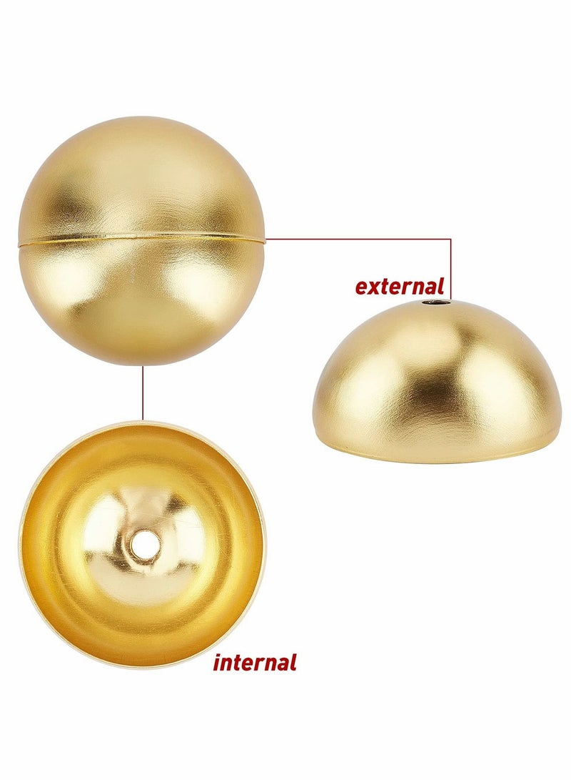 Excefore زخرفة كرة علم على عمود، كرة ذهبية بقطر 3 إنش لعمود العلم، زخرفة مصنوعة من الألمنيوم مقاومة لعوامل الطقس لتوضع في قمة أعمدة الأعلام الخارجية - Image 2