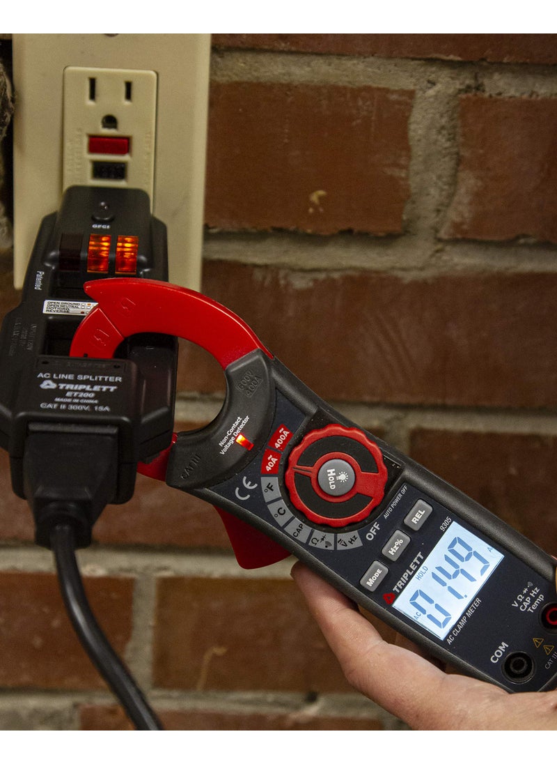 Triplett Triplett ET200 AC Line Splitter and GFCI Outlet/Receptacle Tester with 5 Visual Indicators  - Image 3