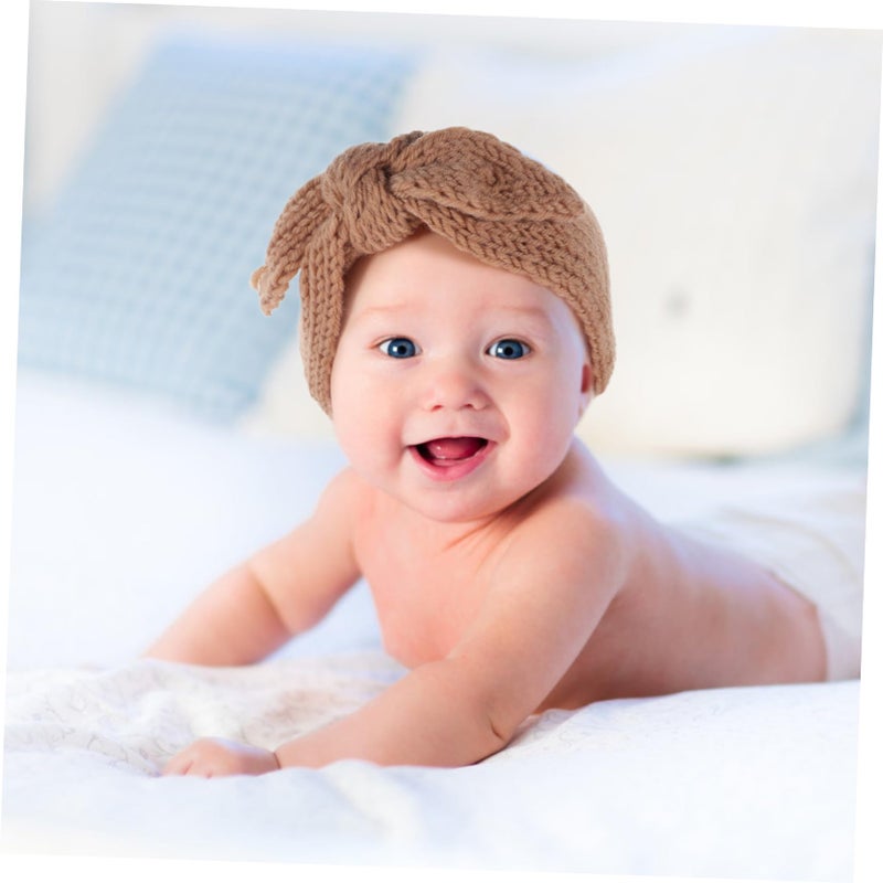 2Pcs Knitted Headbands For Boys And Girls Soft Bow Hair Bands For Toddlers Newborns - Image 5