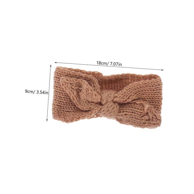 2Pcs Knitted Headbands For Boys And Girls Soft Bow Hair Bands For Toddlers Newborns - Image 3