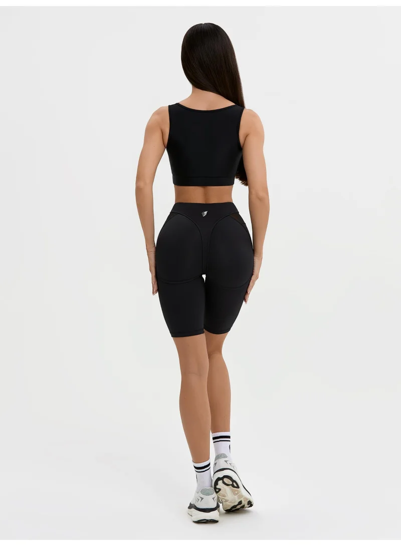 Bona Fide Assmagedon Black Assmagedon High Waist Biker Gym Shorts for Women for Women | Best Price UAE