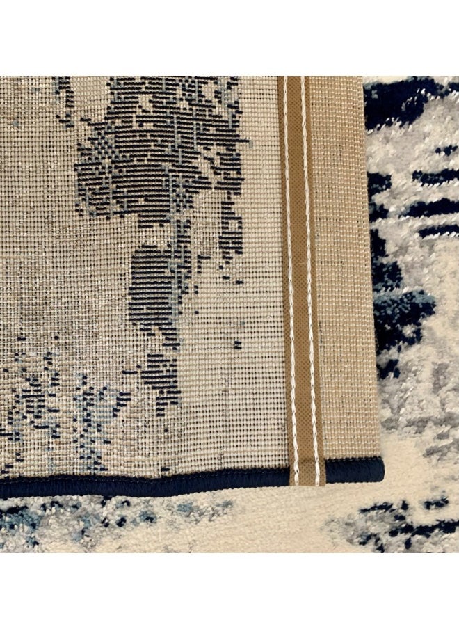 HANDPICKED FURNITURE Handpicked Furniture Abstract Blue Rug, Ultra Soft Area Carpets For Bed Room, Living Room, And Dining Room, Antislip Floor Carpets, Easy To Clean, Made In Turkey, Rectangle  - Image 4