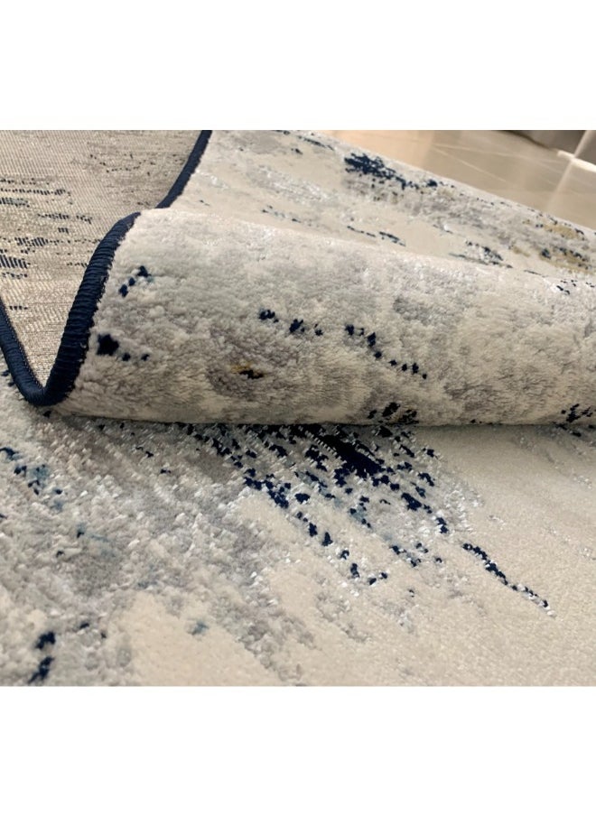 HANDPICKED FURNITURE Handpicked Furniture Abstract Blue Rug, Ultra Soft Area Carpets For Bed Room, Living Room, And Dining Room, Antislip Floor Carpets, Easy To Clean, Made In Turkey, Rectangle  - Image 5