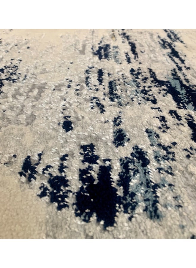 HANDPICKED FURNITURE Handpicked Furniture Abstract Blue Rug, Ultra Soft Area Carpets For Bed Room, Living Room, And Dining Room, Antislip Floor Carpets, Easy To Clean, Made In Turkey, Rectangle  - Image 3