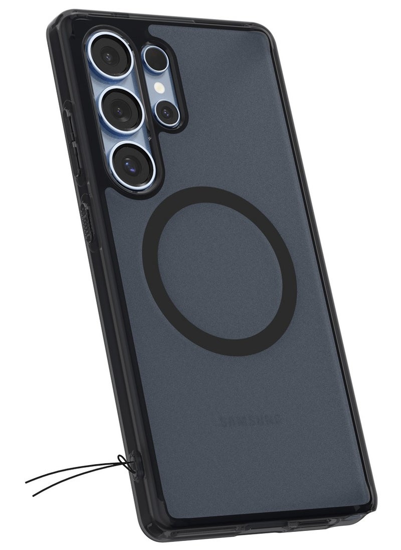 Spigen - Ultra Hybrid MagFit for Samsung Galaxy S25 ULTRA Case Cover with MagSafe (2025) - Frost Black - Image 1