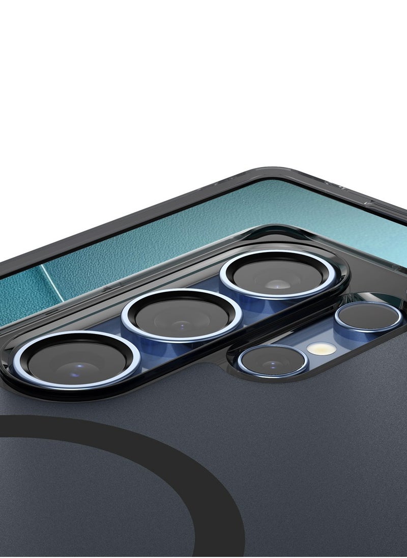 Spigen - Ultra Hybrid MagFit for Samsung Galaxy S25 ULTRA Case Cover with MagSafe (2025) - Frost Black - Image 1