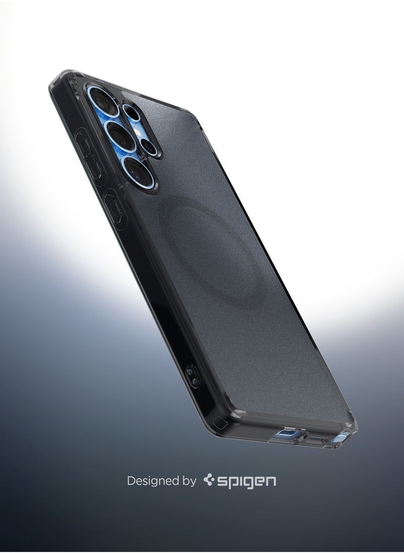 Spigen - Ultra Hybrid MagFit for Samsung Galaxy S25 ULTRA Case Cover with MagSafe (2025) - Frost Black - Image 1