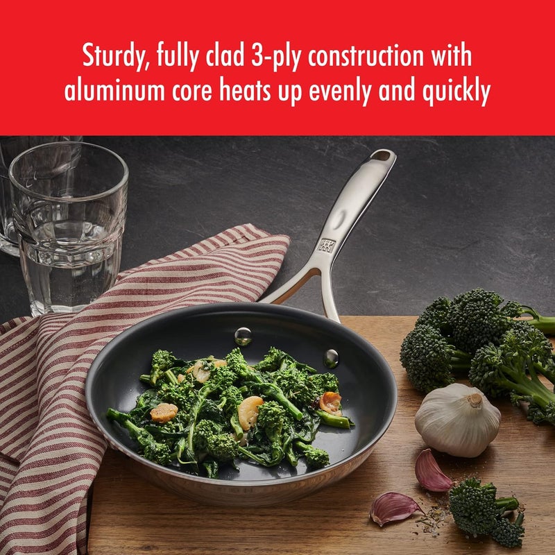 Zwilling مقلاة زويلينغ سبيريت إنرجي 8 بوصة من الفولاذ المقاوم للصدأ والسيراميك غير اللاصق - Image 5