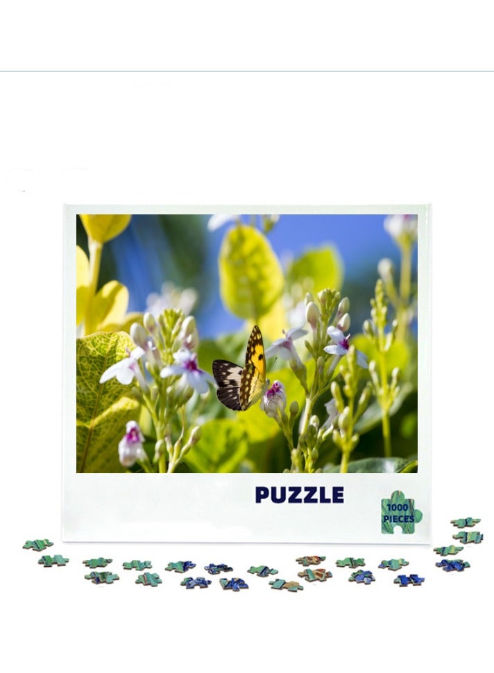 Anna 1000-Piece Colorful Butterfly Insect Puzzle for Relaxing Decor - Image 1