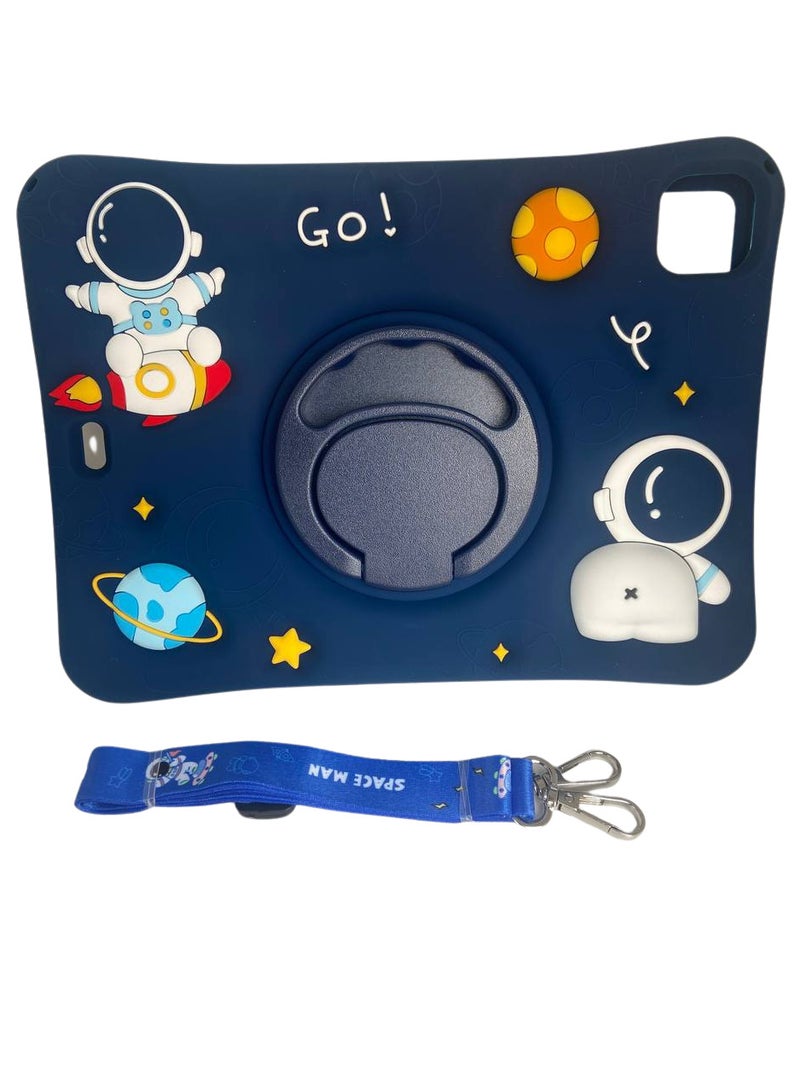 Cover Cartoon 3D Silicon Handle Stand Cover For iPad  11-2024 inch,ipad-pro\11\2018\2020\2021\2022\2024\ipad air4\10.9\air5\air11-2024 - Image 1