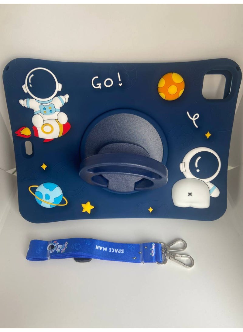 Cover Cartoon 3D Silicon Handle Stand Cover For iPad  11-2024 inch,ipad-pro\11\2018\2020\2021\2022\2024\ipad air4\10.9\air5\air11-2024 - Image 3