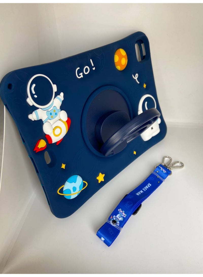 Cover Cartoon 3D Silicon Handle Stand Cover For iPad  11-2024 inch,ipad-pro\11\2018\2020\2021\2022\2024\ipad air4\10.9\air5\air11-2024 - Image 2