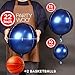 PartyWoo Navy Blue Foil Balloons 20pcs Different Sizes Pack of 22 15 10 Inch Large Round Foil 4D Inflatable Mirror Ball Mylar Balloons for Graduation Men Birthday Space Themed Party Decorations - Image 4