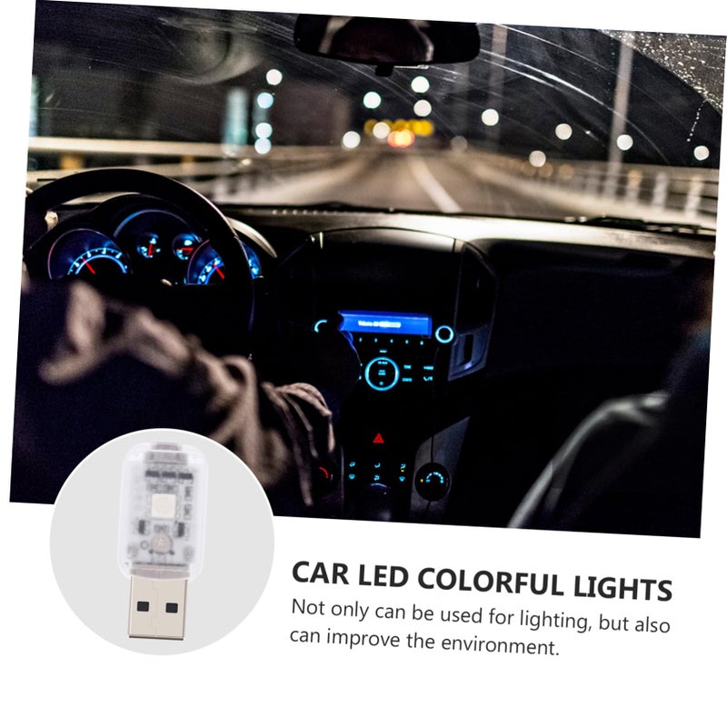 مصباح جو السيارة الصغير USB، مصباح LED زخرفي محمول للاستخدام المنزلي والحفلات - Image 5