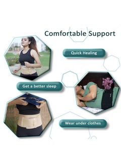 Wonder Care Umbilical Hernia Belt Hernia Support Brace With Detachable Compression Pad Navel Hernia Pain Relief For Men & Women (L)  - Image 4