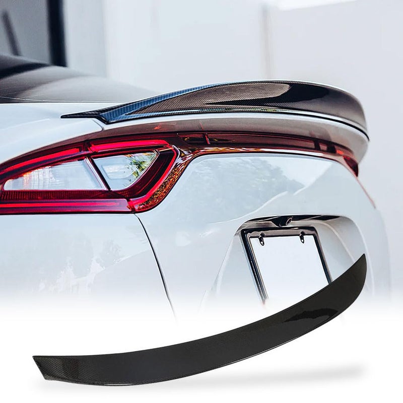MCARCAR KIT Stinger Carbon Fiber Trunk Spoiler for Kia Stinger 20182023 Auto Car Rear Boot Lid Highkick Spoiler Wing Lip Carbon Fiber