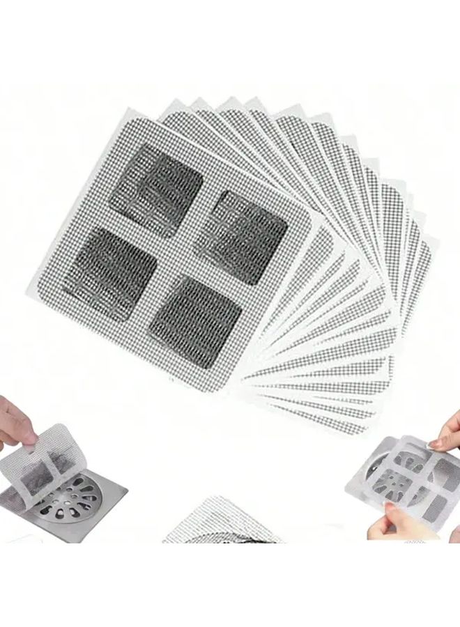 50Pcs Self-Adhesive Drain Cover Anti-Clogging Hair Catcher for Shower Sink Kitchen - Image 2