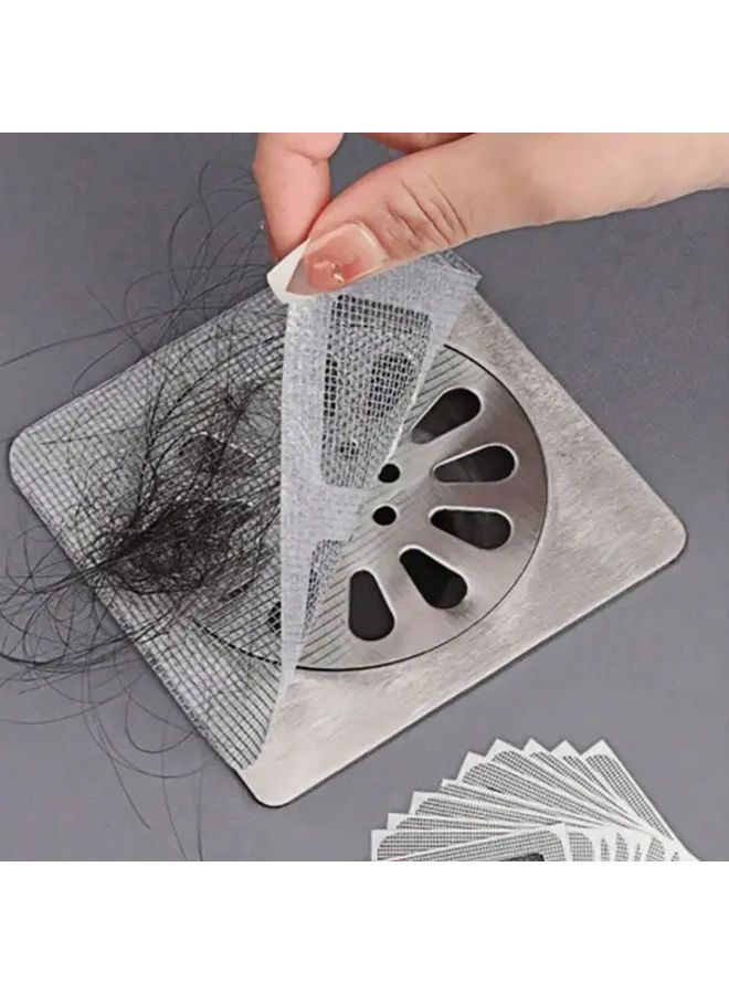 50Pcs Self-Adhesive Drain Cover Anti-Clogging Hair Catcher for Shower Sink Kitchen - Image 4