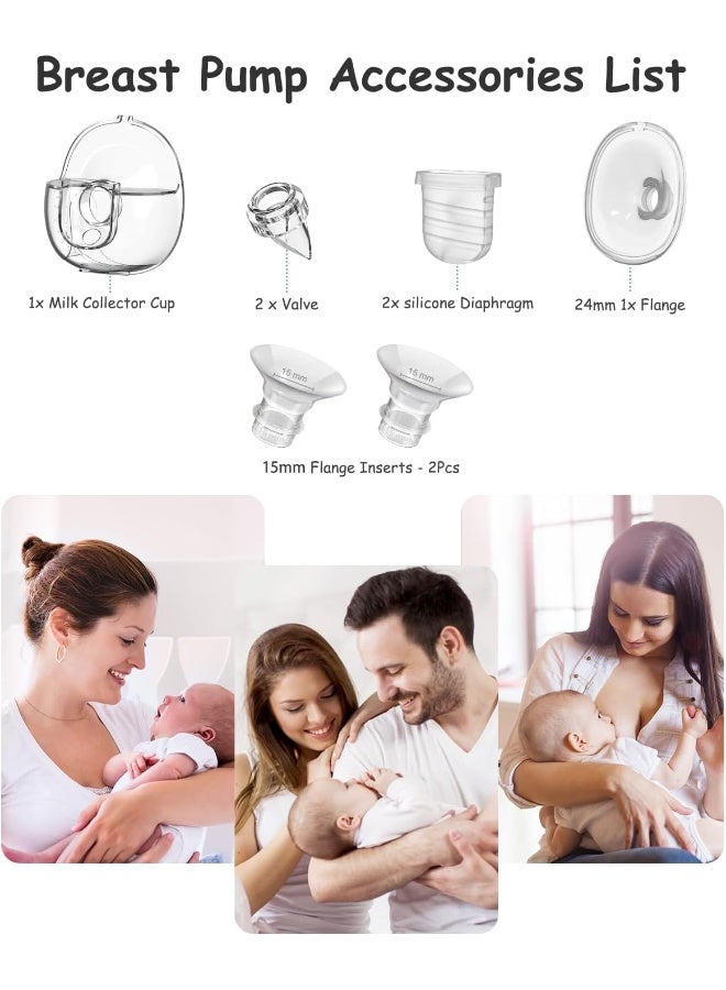 Gowing قطع غيار مضخة الثدي القابلة للارتداء، كوب جمع الحليب، متوافق مع مضخة الثدي القابلة للارتداء S32 - Image 4