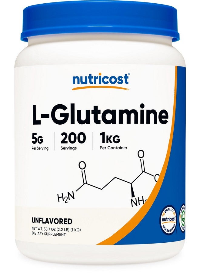 Nutricost L-Glutamine Powder 1 KG - Unflavored, Non-GMO, Gluten Free - Image 1