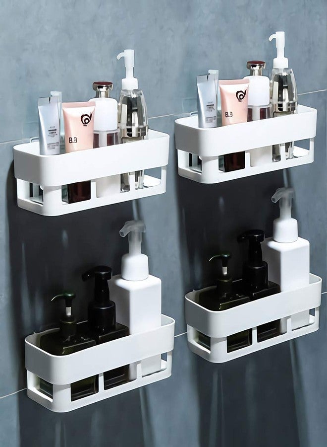 MEECOSTE Bathroom Shelf No Drill Easy to Installeted Removable Reusable Magical Stricker Rack Dishwasher Liquid, Brush, Cloth, Soap, Sponge, Heir Oil, etc (4) - Image 4