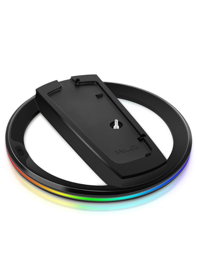 Chabeia RGB Vertical Stand for PS5/PS5 Slim/PS5 Pro – LED RGB Base with Dynamic Lighting Effects, Vents for Optimal Airflow, Compatible with Disc & Digital Editions, Stylish and Durable Design - Image 1