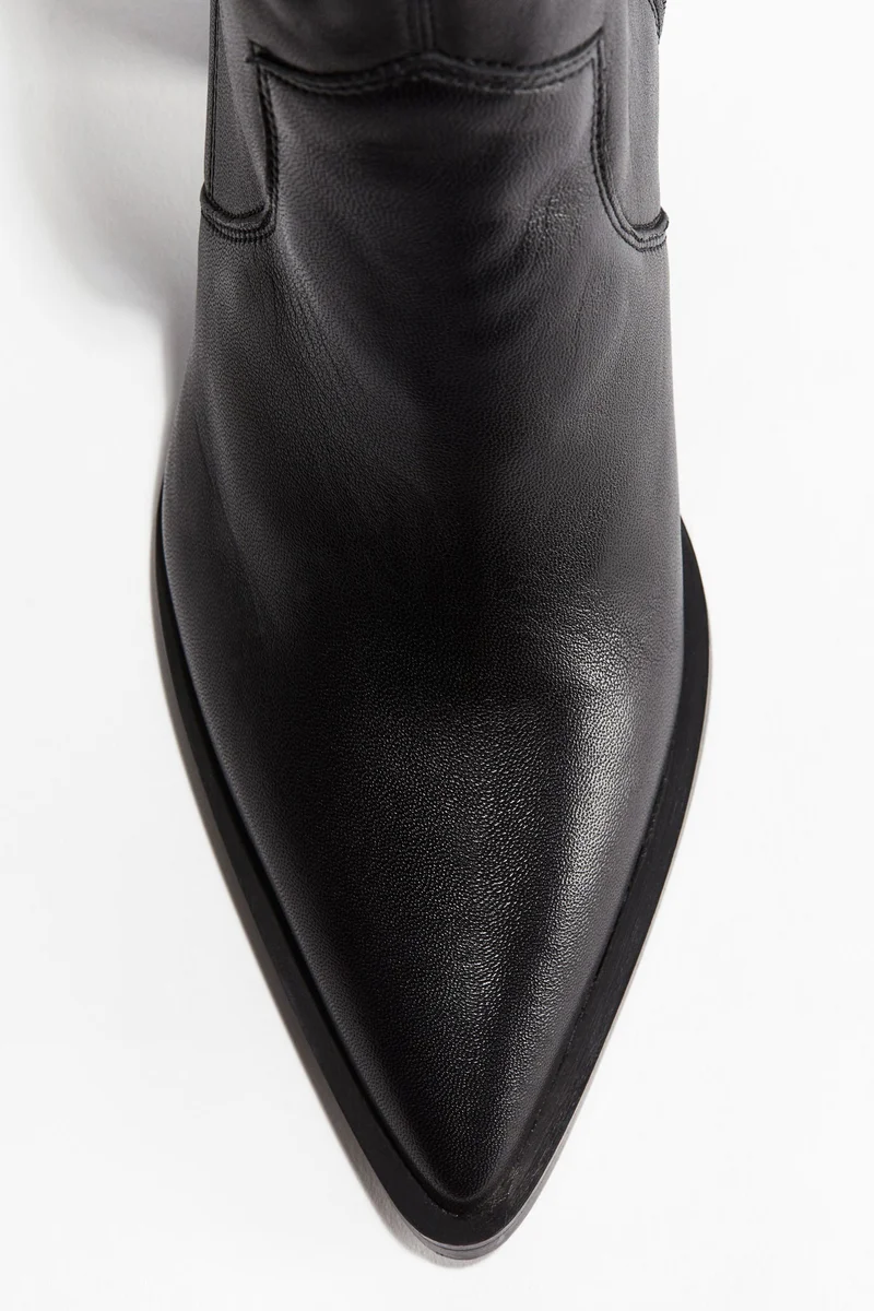 H&M Leather cowboy boots