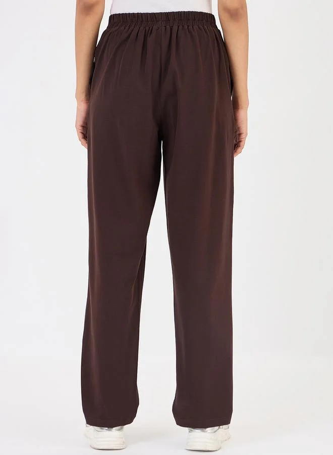 Femmella Women Brown  Relaxed Fit Trousers