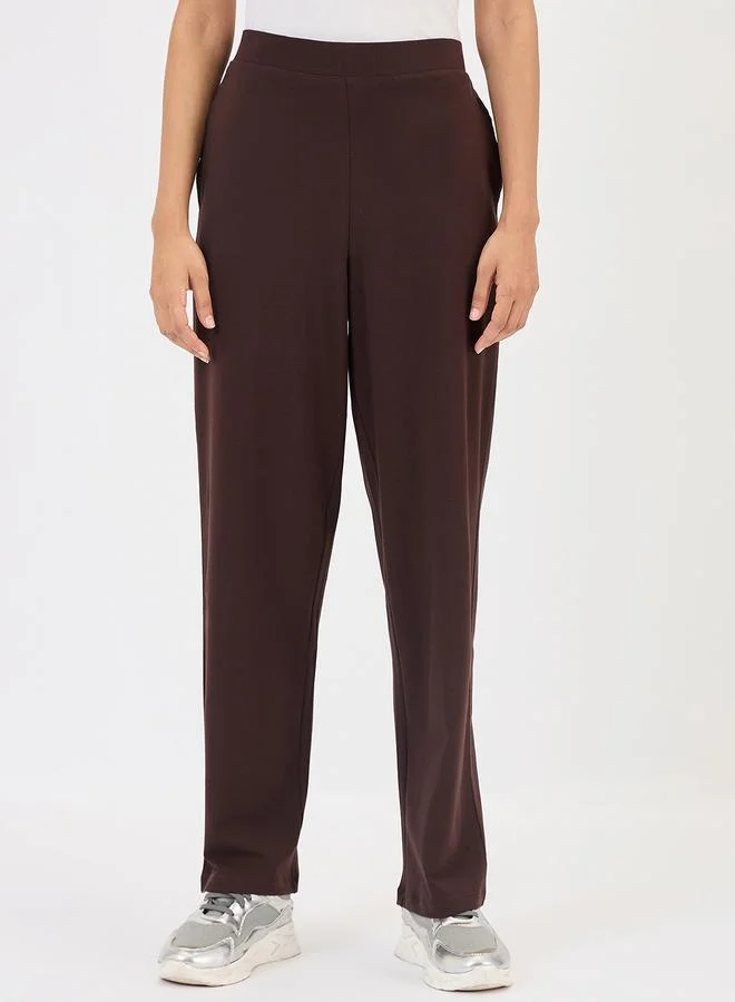 Femmella Women Brown  Relaxed Fit Trousers