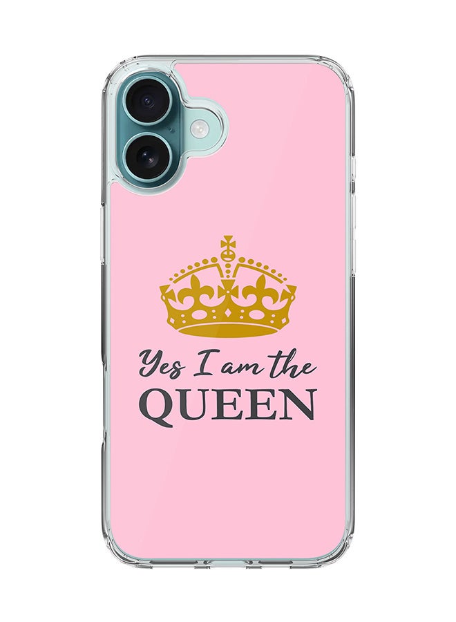 Stylizedd For iPhone 16 Plus Case [Compatible with MagSafe] Slim Magnetic cover Clear Phone Case - Yes I'm the Queen - Image 1